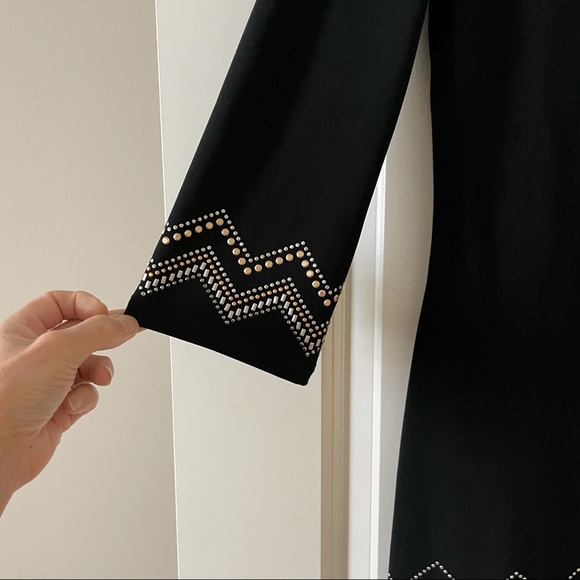 WHBM Black Jersey Knit Shift Dress XS - Picture 7 of 7